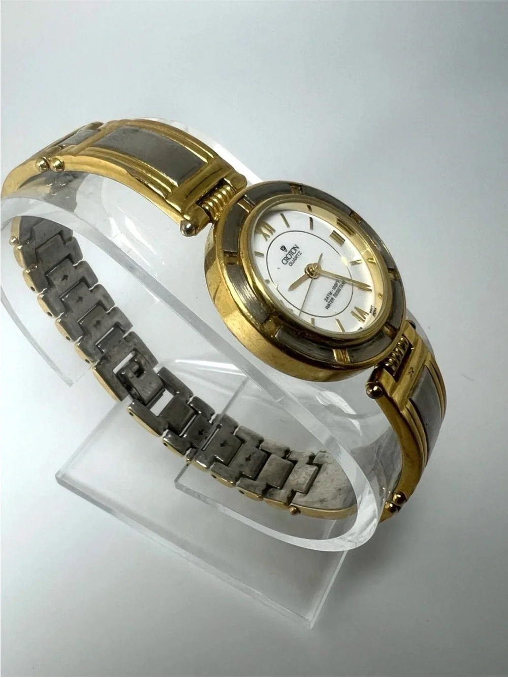 Croton Gold and Silver Two-Tone Ladies Quartz Watch